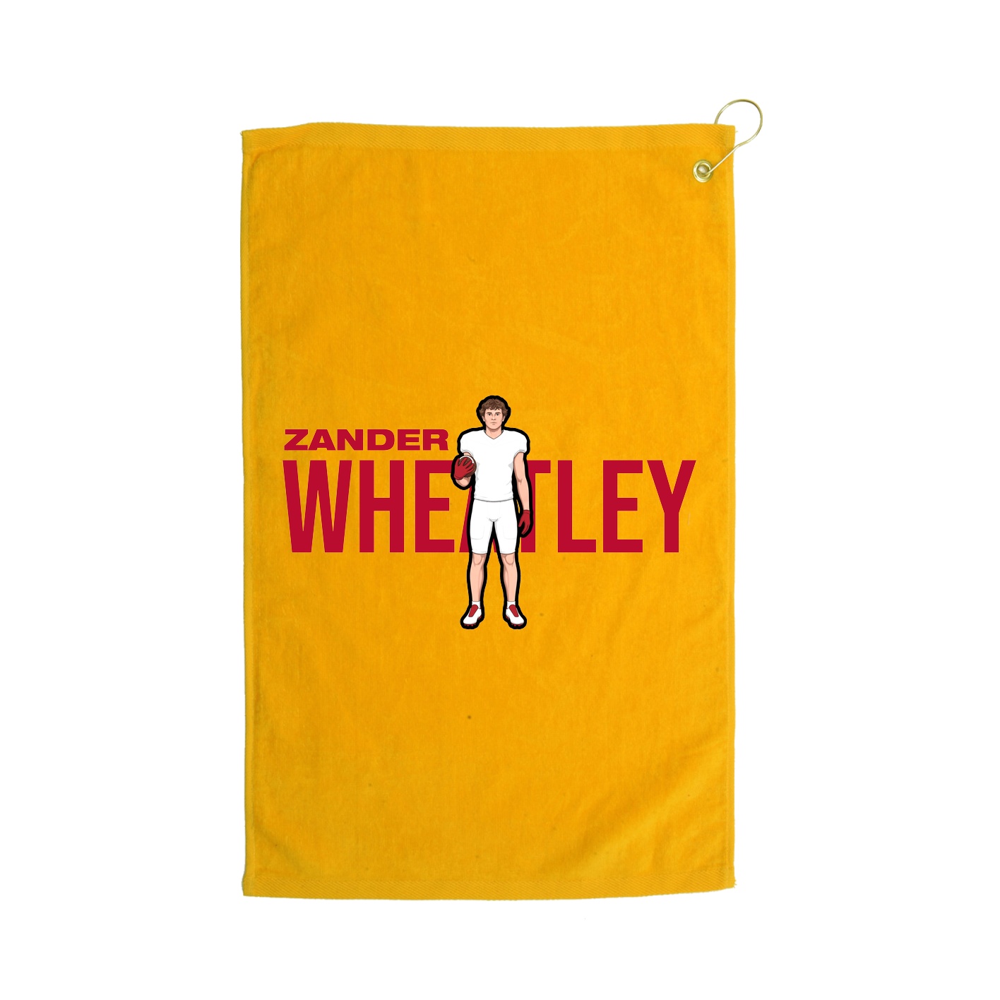 Golf Towel — Player Name in Gold