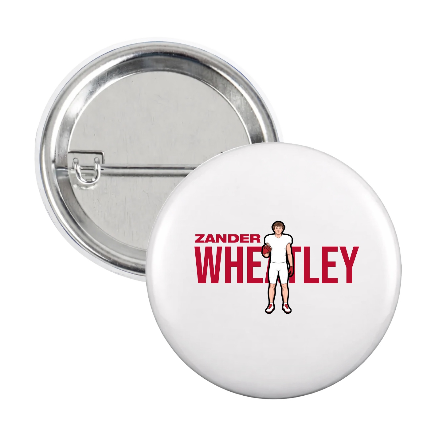 Game Day Button — Player Name in White
