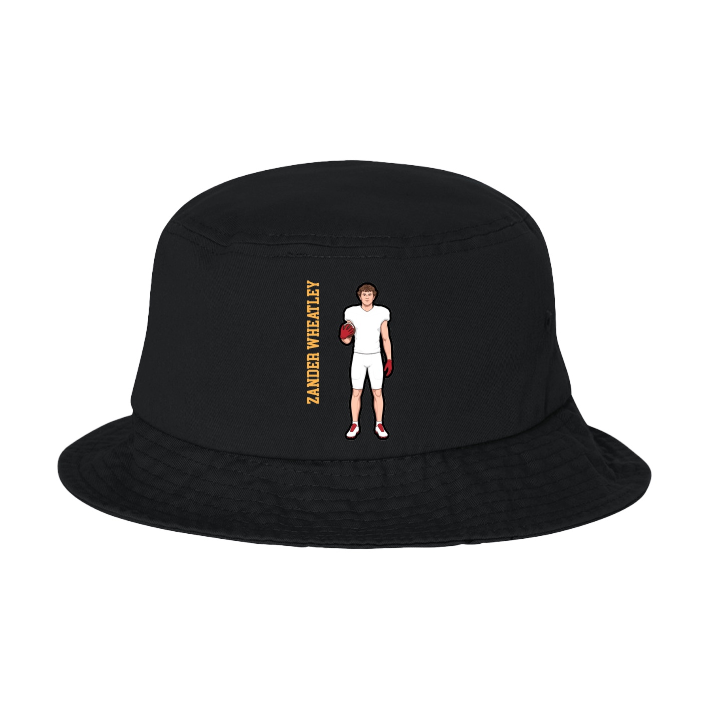 Bucket Cap — Name Vertical in Black