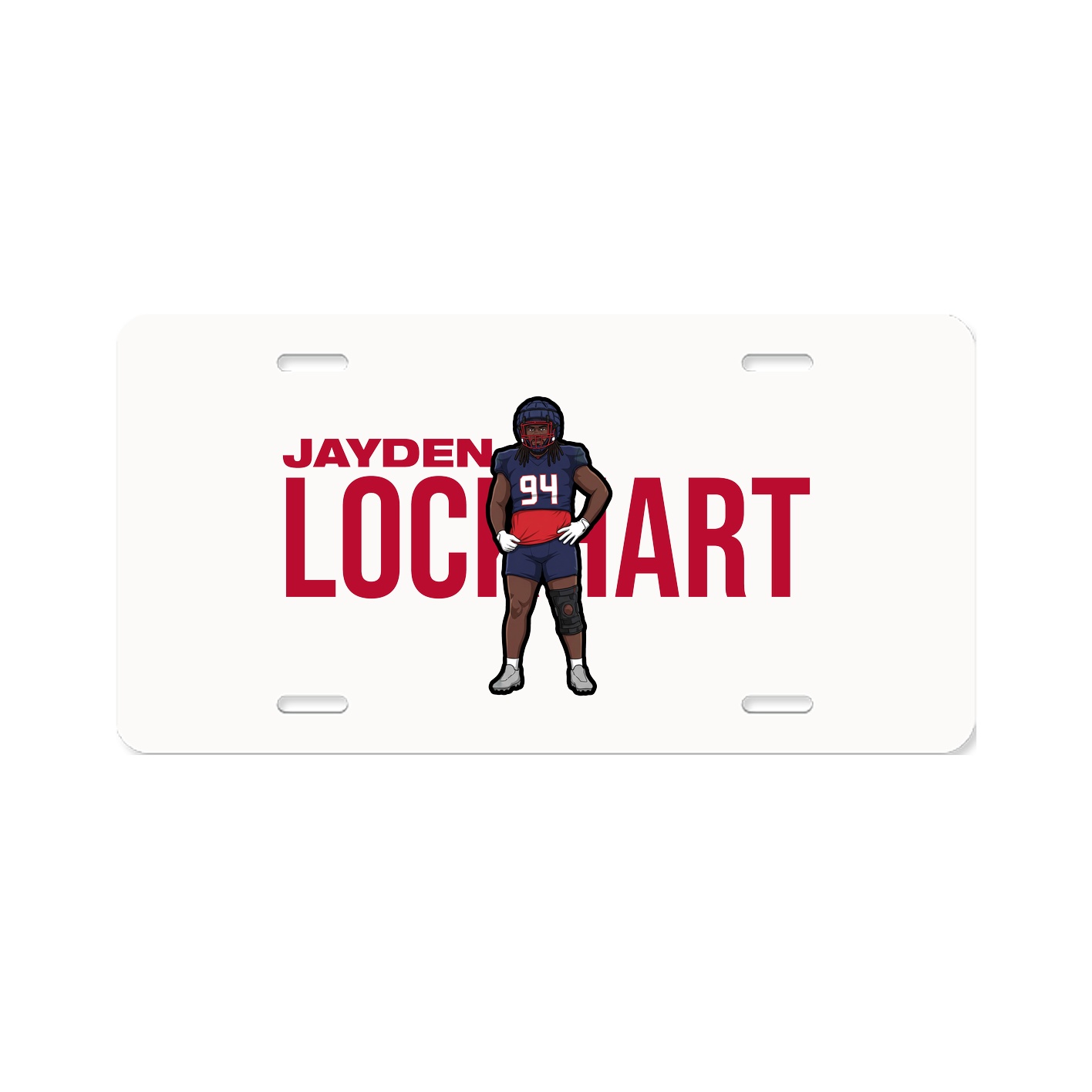License Plate — Player Name in Classic