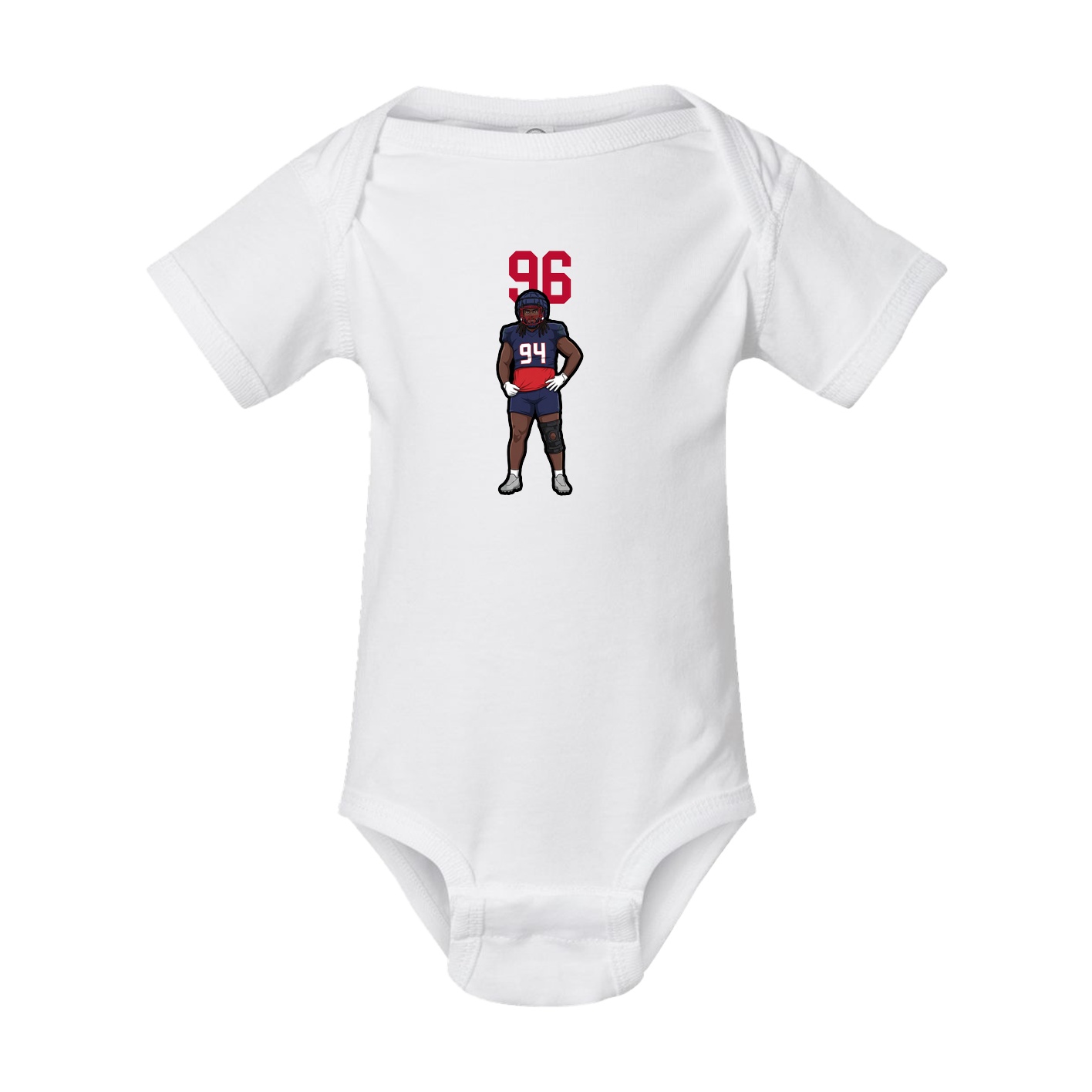 Baby Onesie — Number Top in White