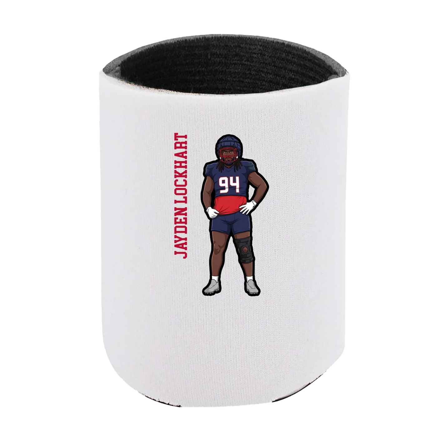 Can Holder — Name Vertical in White