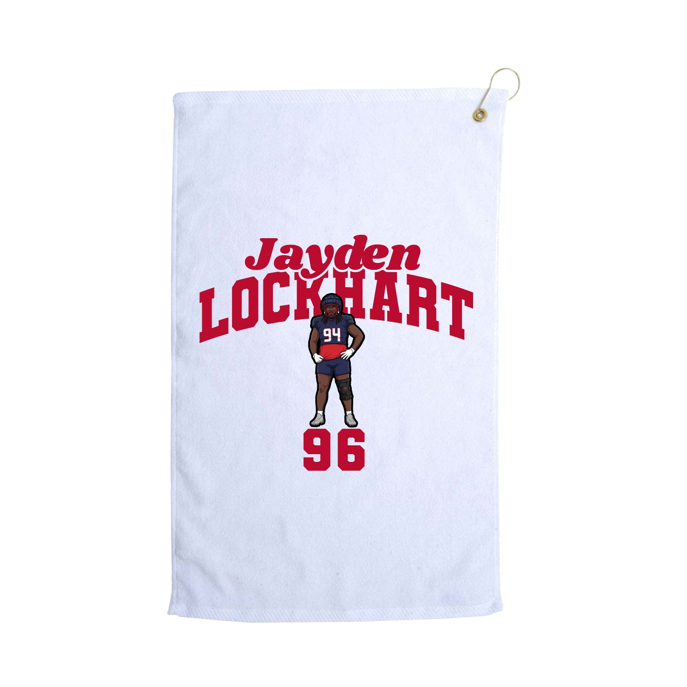Golf Towel — Signature Arch in White