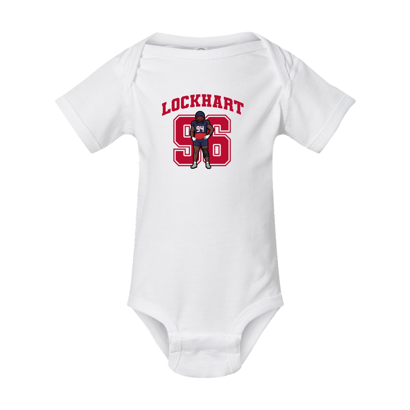 Baby Onesie — Number in White