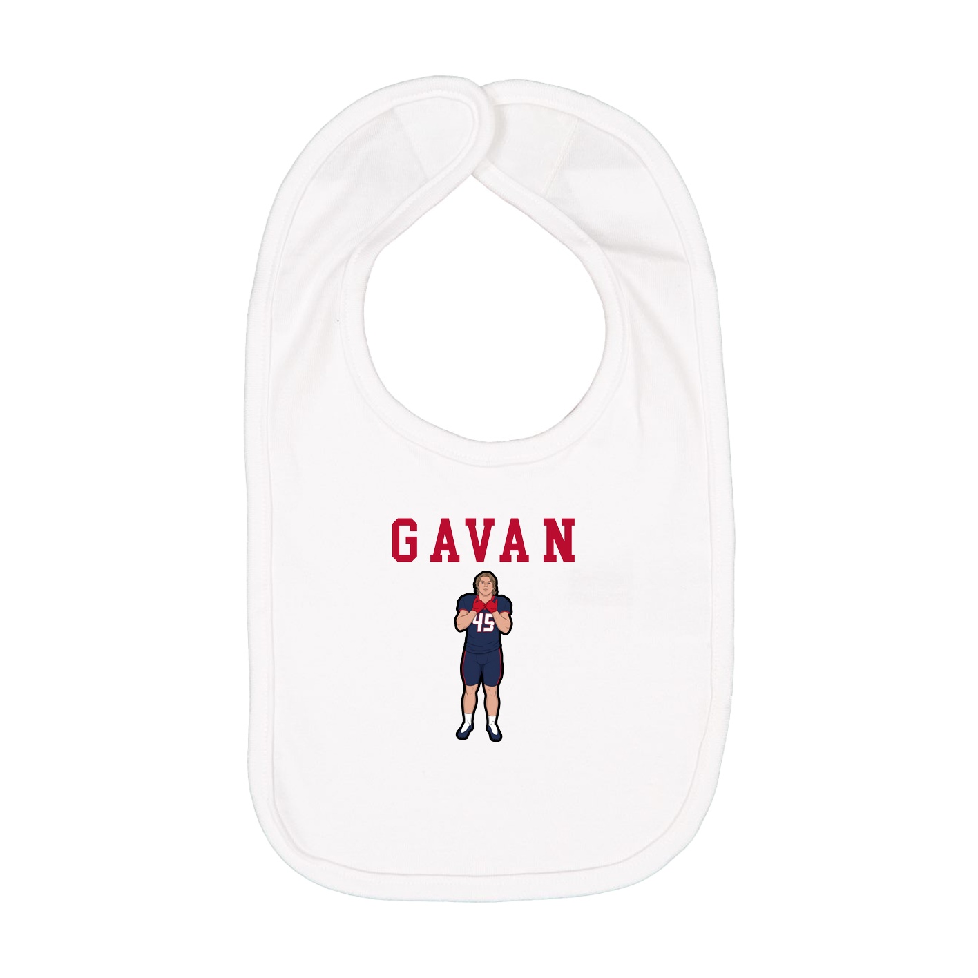 Infant Bib — Shirsey in White