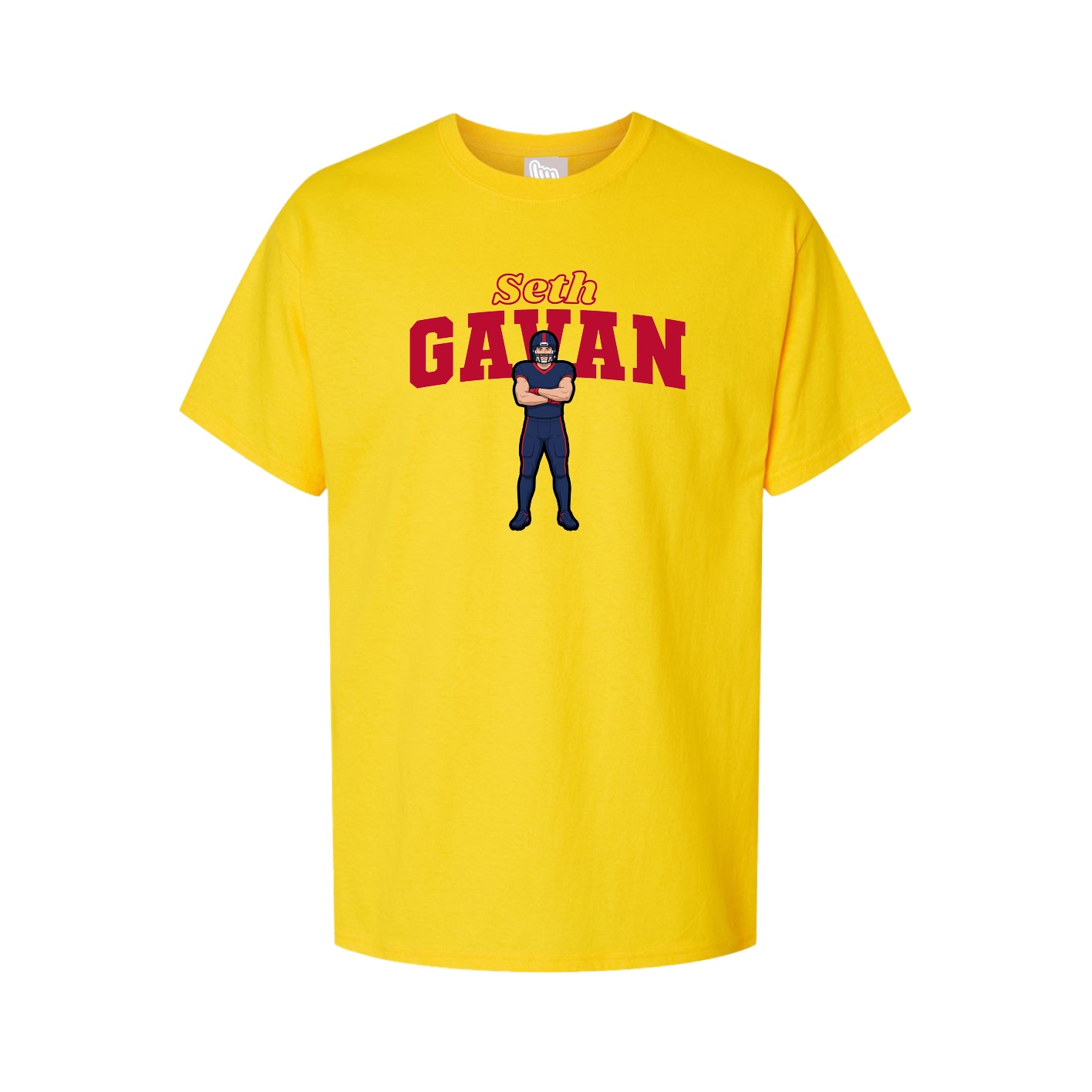 Youth Tee — Name Arch in Gold