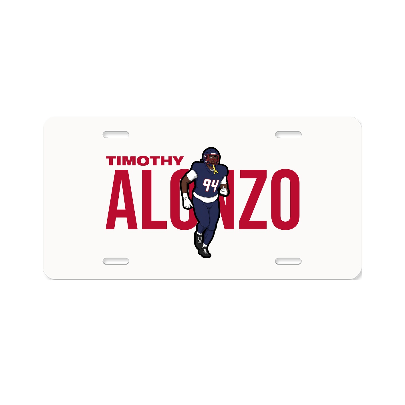 License Plate — Player Name in Classic