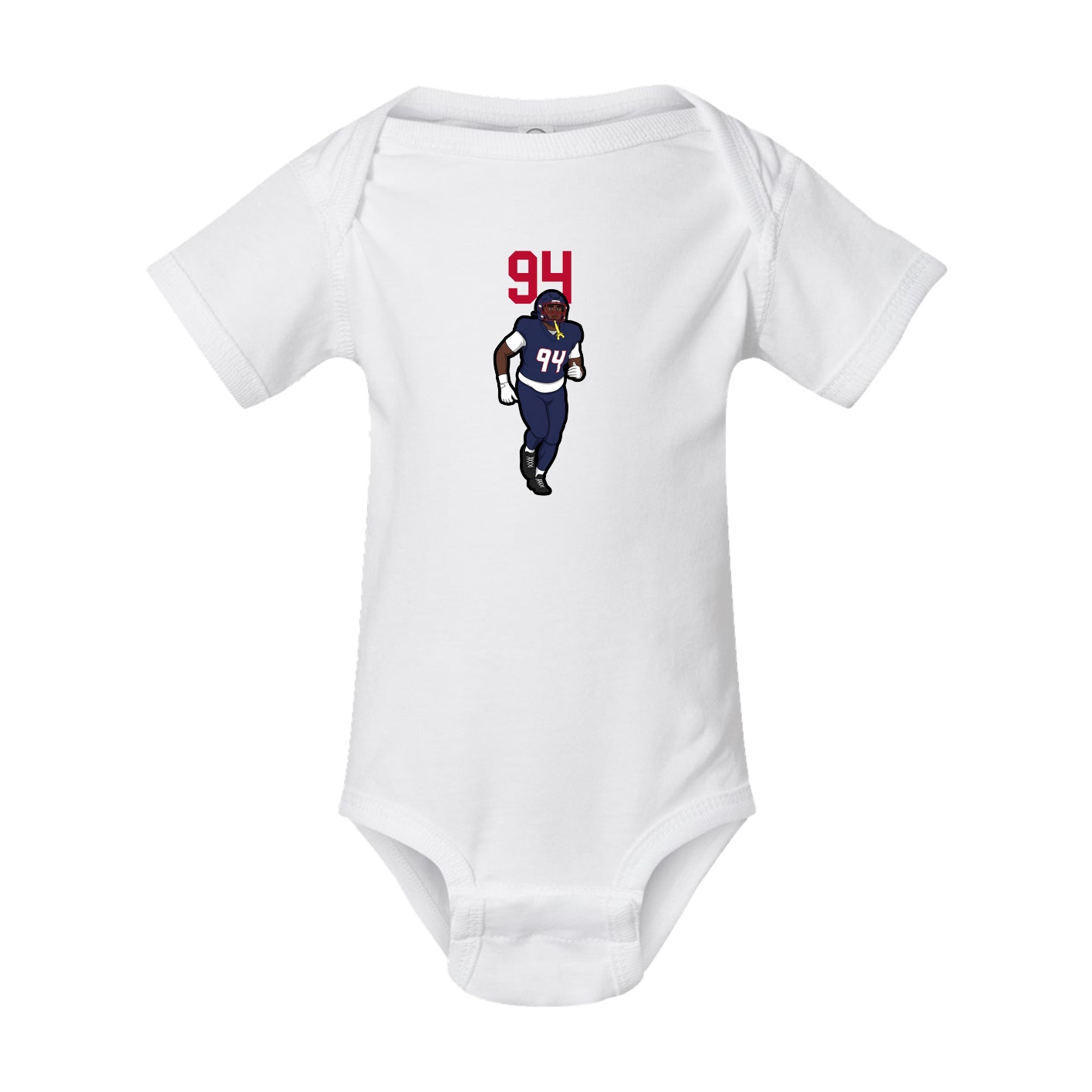 Baby Onesie — Number Top in White