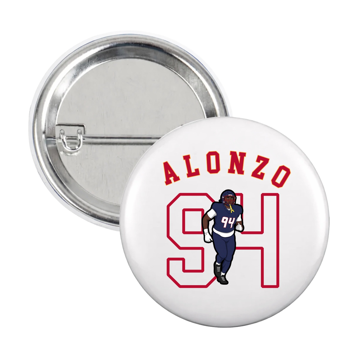Game Day Button — Shirsey Arch in White