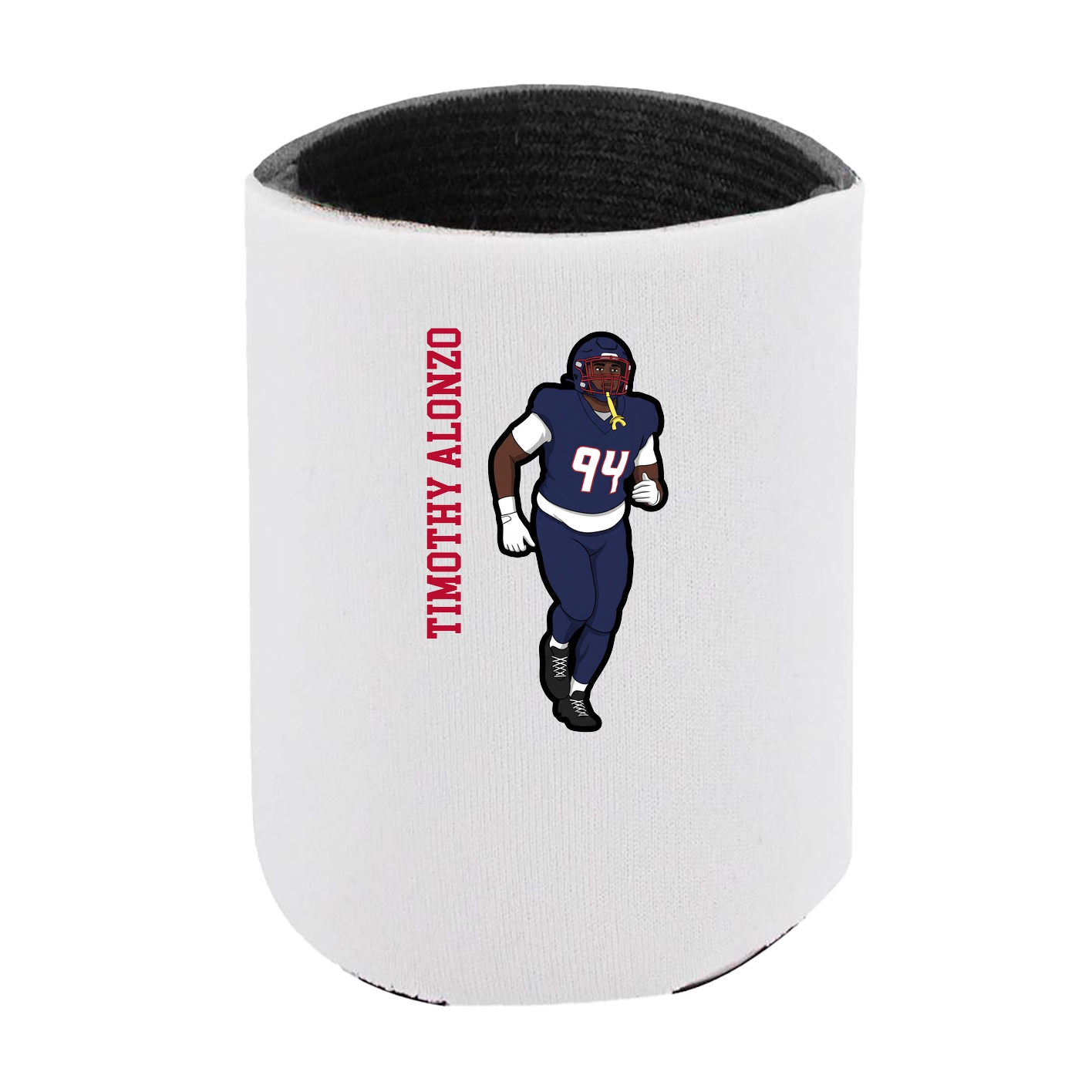 Can Holder — Name Vertical in White