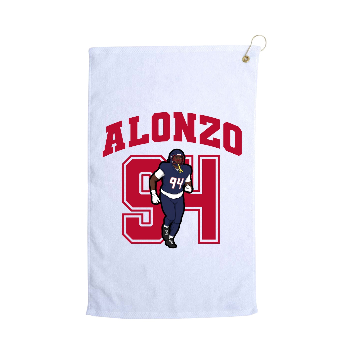 Golf Towel — Number in White