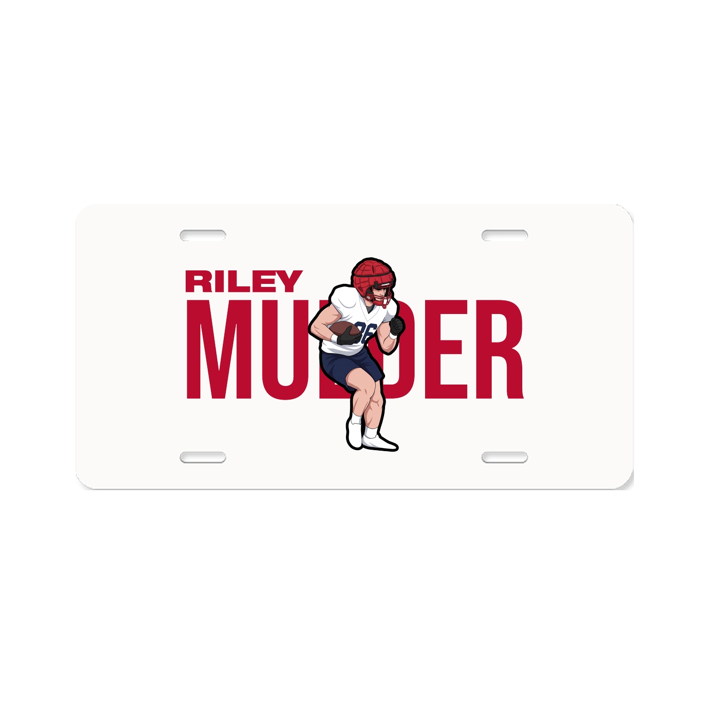 License Plate — Player Name in Classic