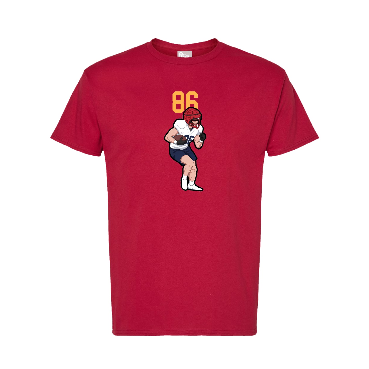 Tee — Number Top in Crimson