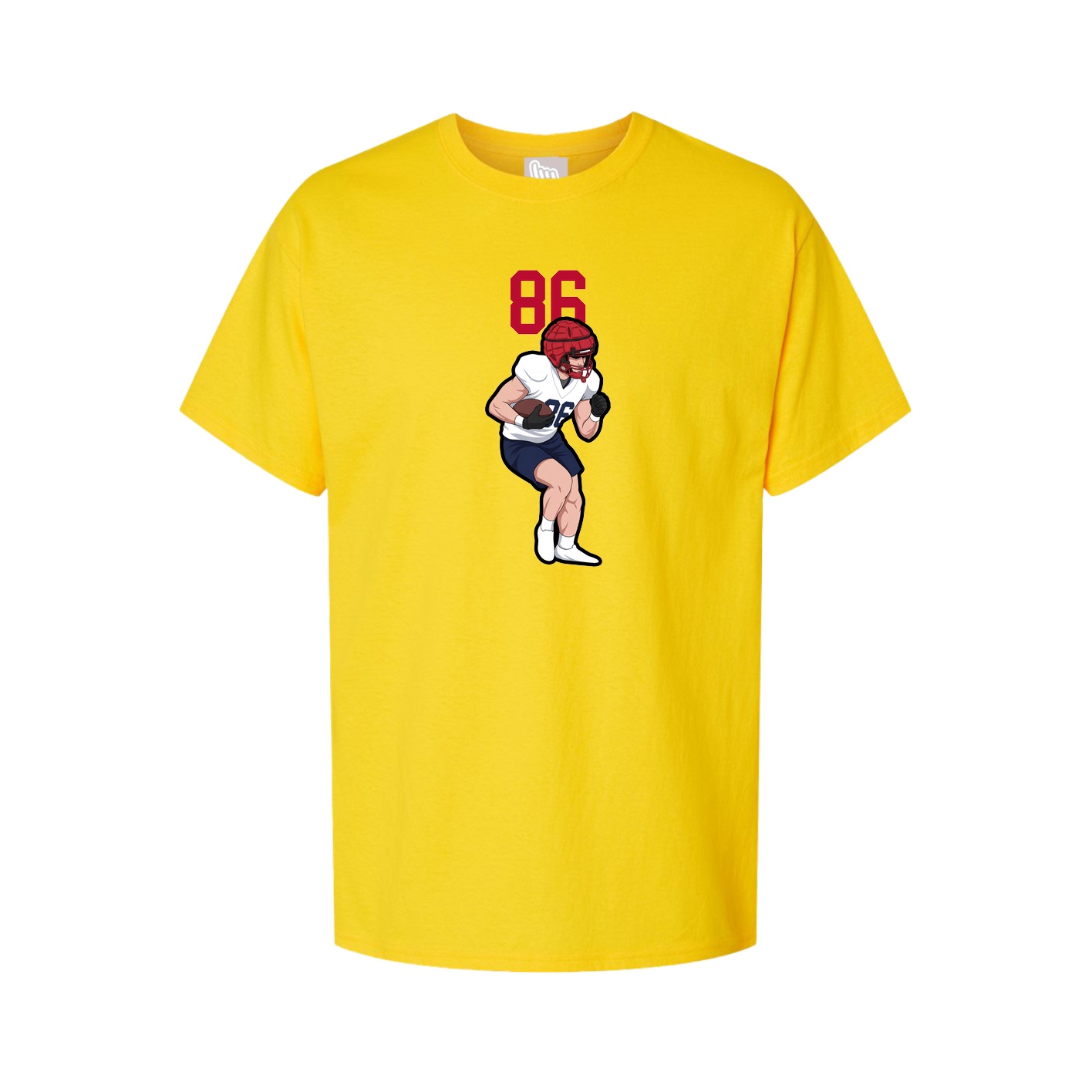 Youth Tee — Number Top in Gold