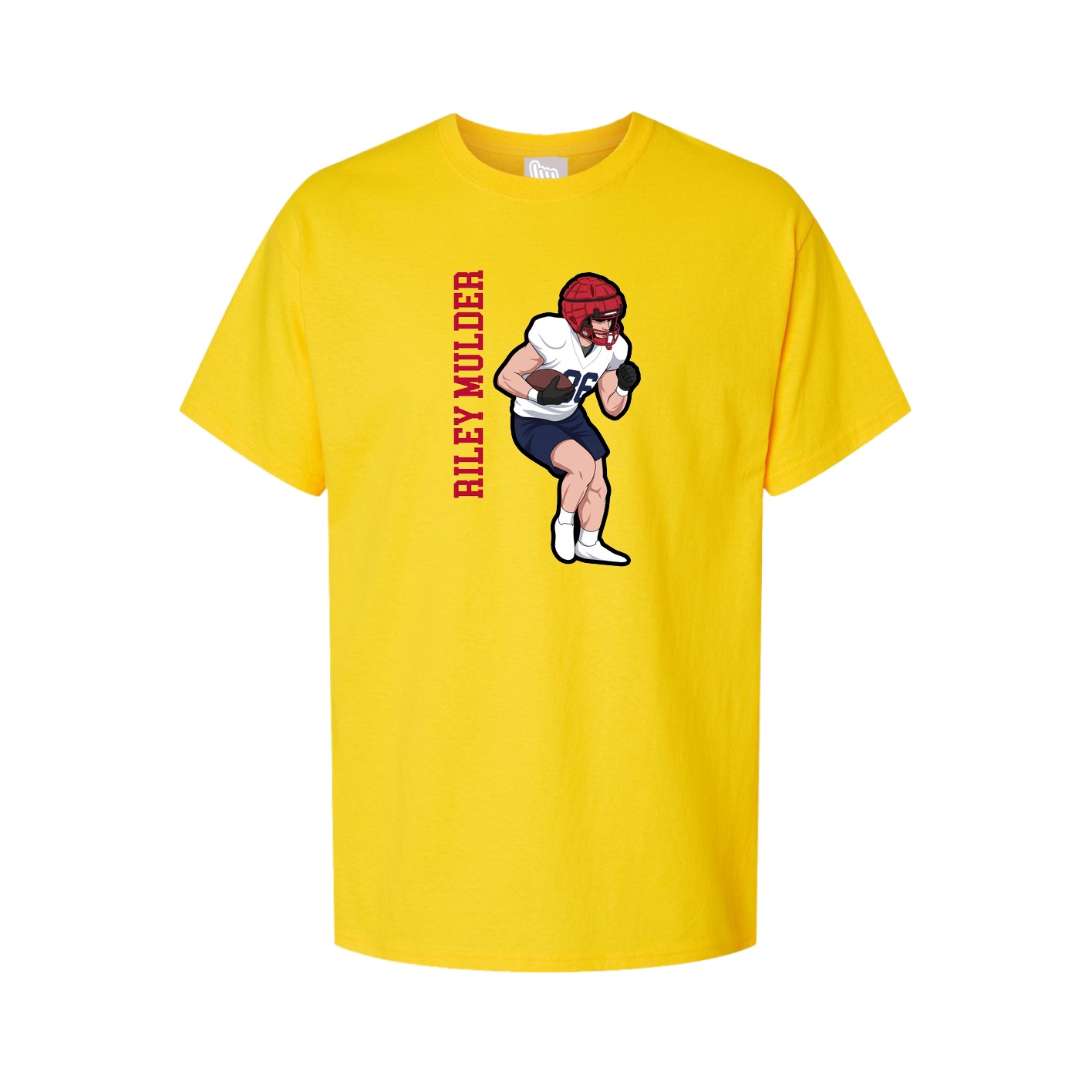 Tee — Name Vertical in Gold