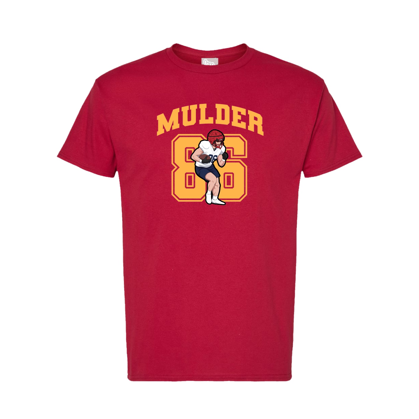 Tee — Number in Crimson