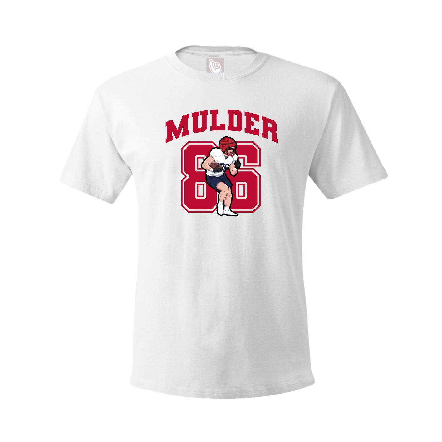 Youth Tee — Number in White