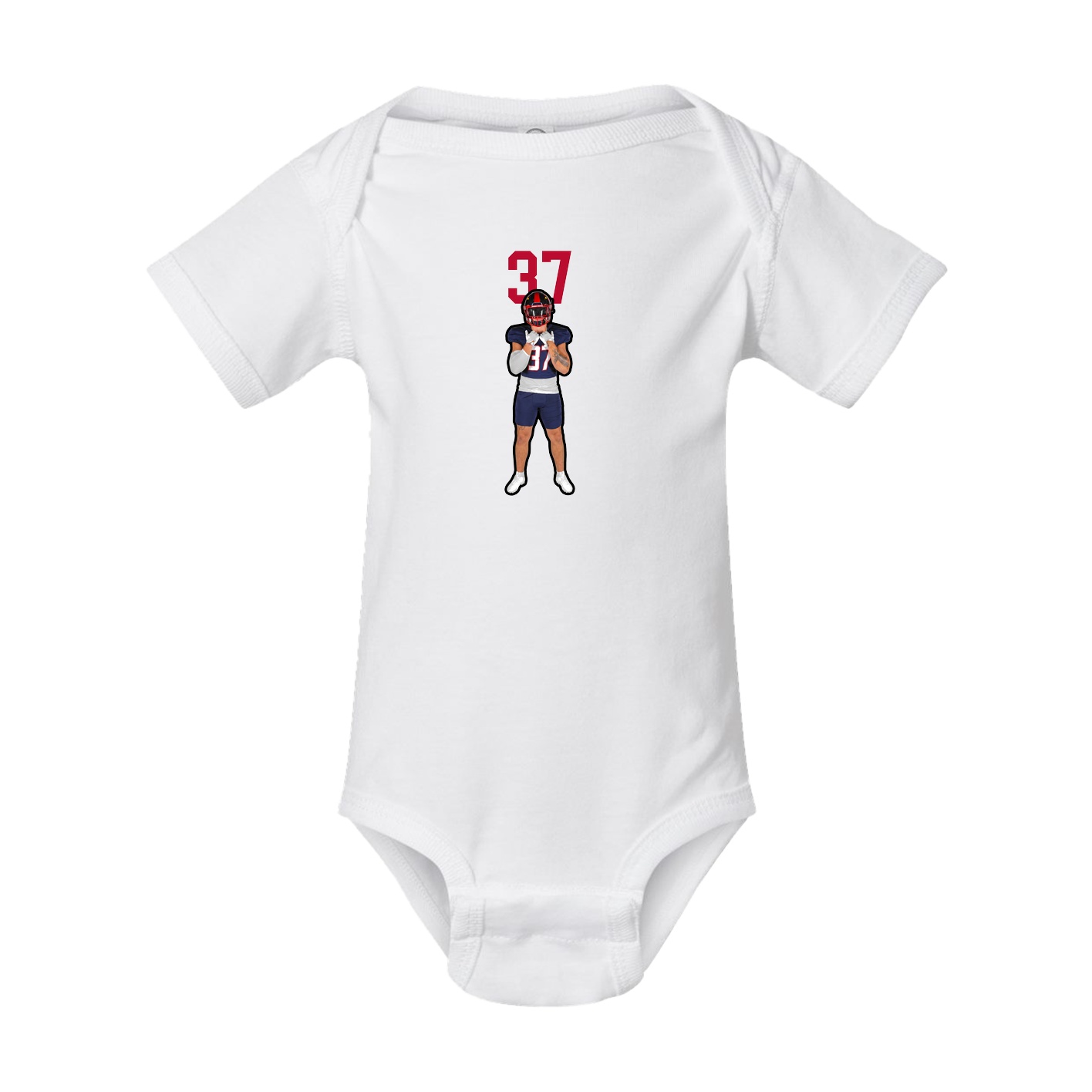 Baby Onesie — Number Top in White