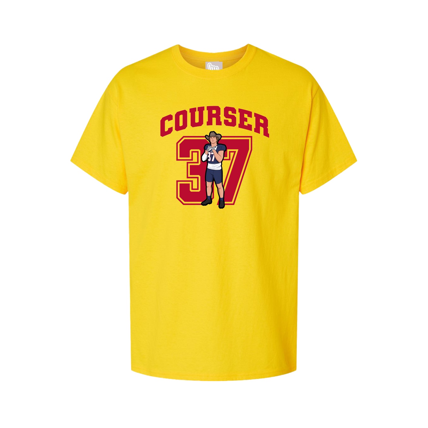 Youth Tee — Number in Gold