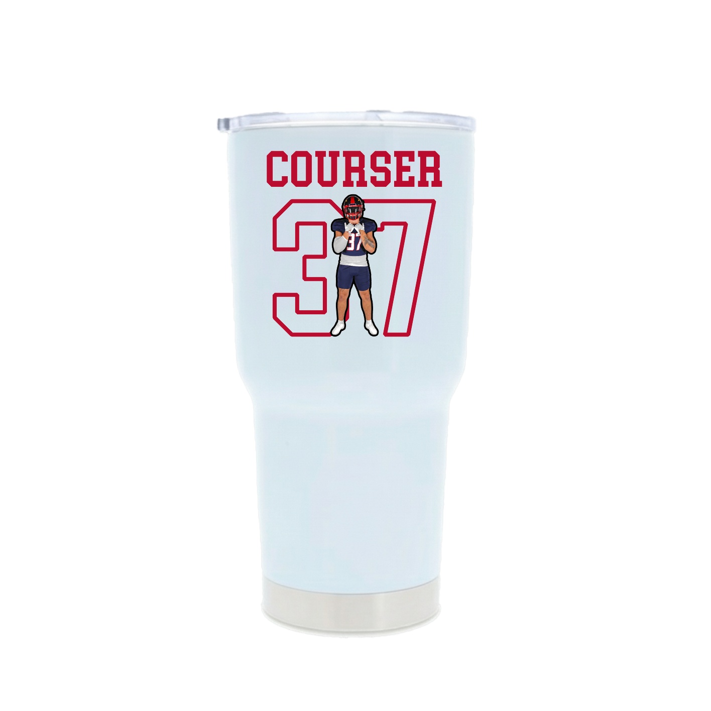 30oz Stainless Steel Tumbler — Shirsey in White