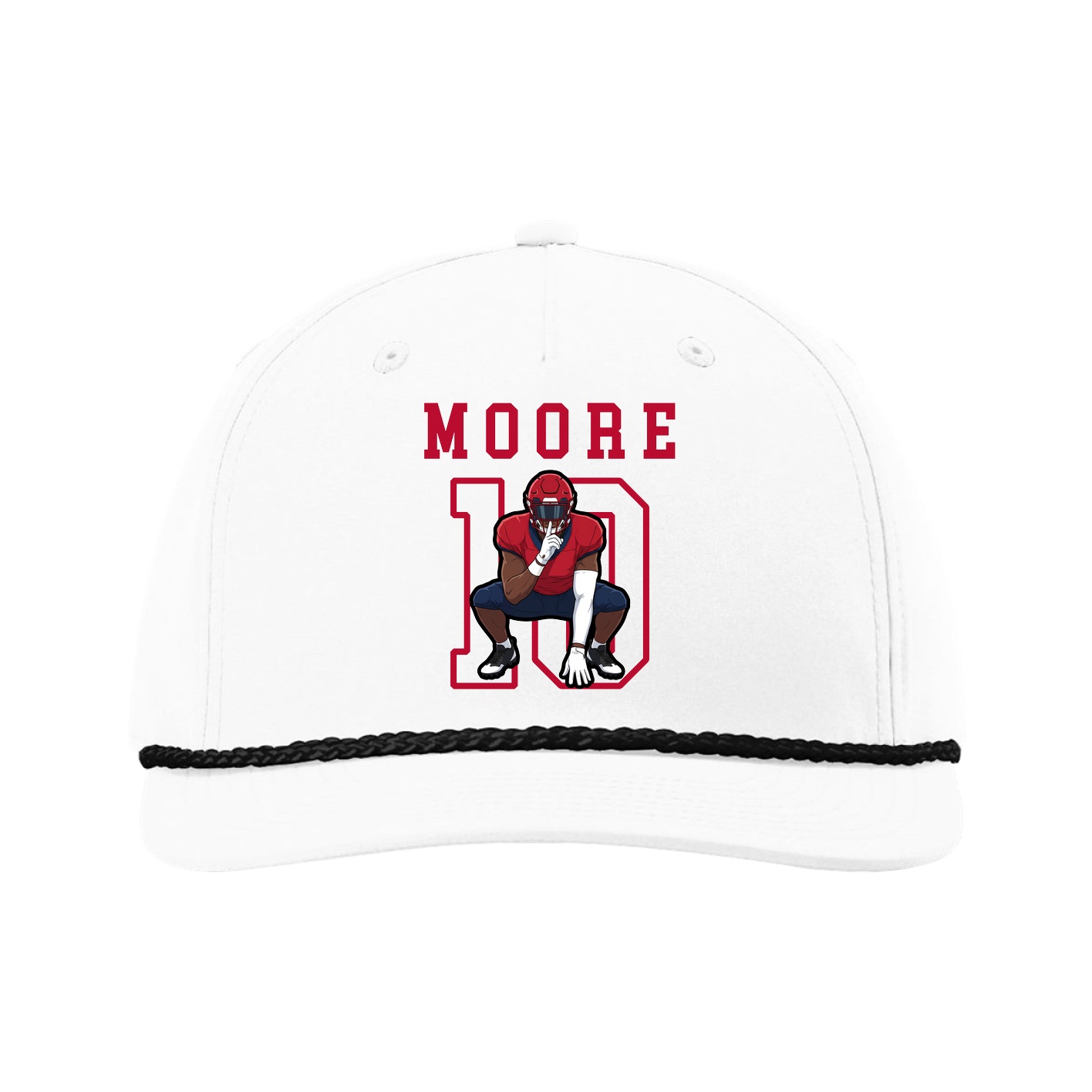 Five-Panel Classic Rope Cap — Shirsey in White