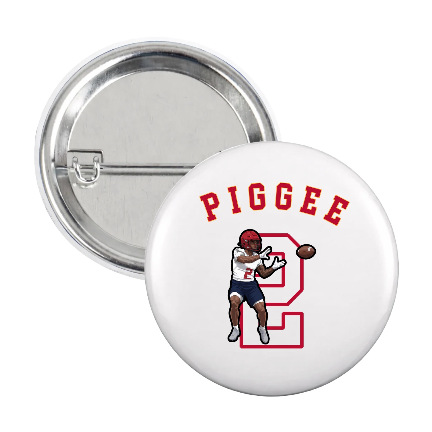 Game Day Button — Shirsey Arch in White