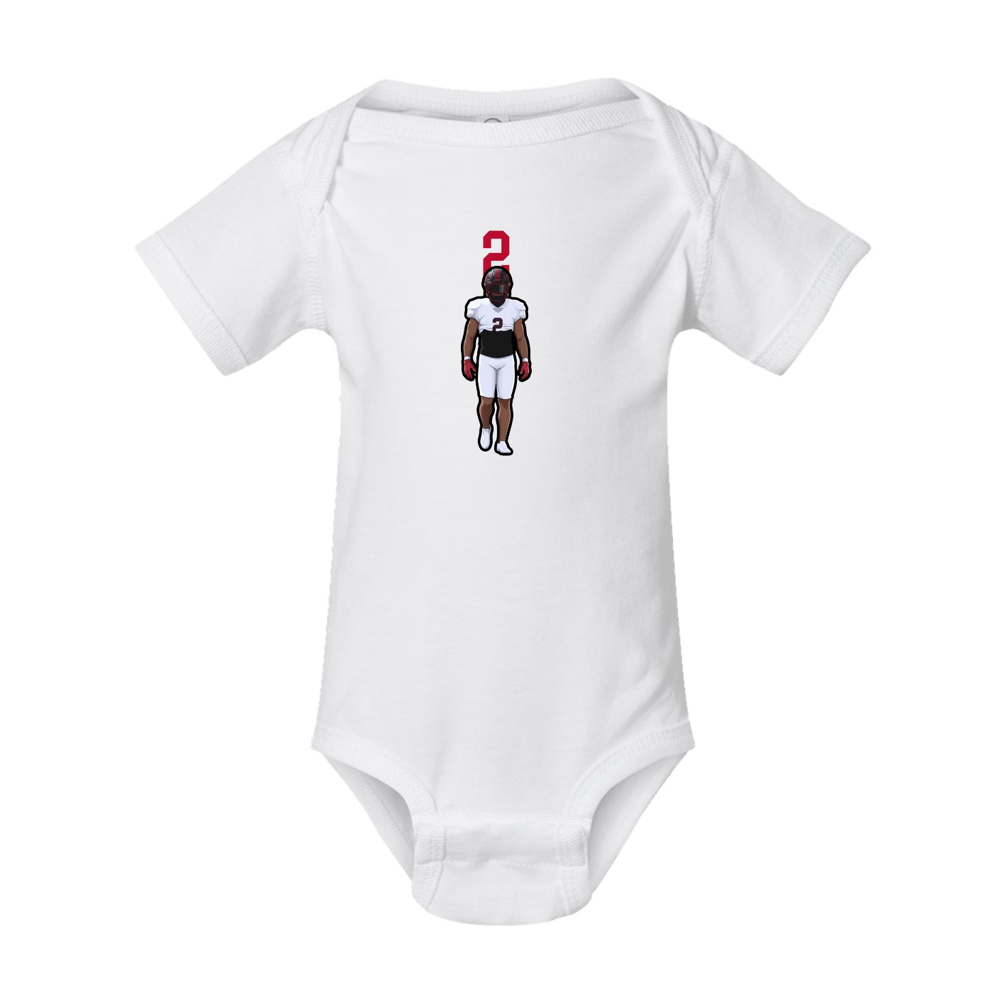 Baby Onesie — Number Top in White