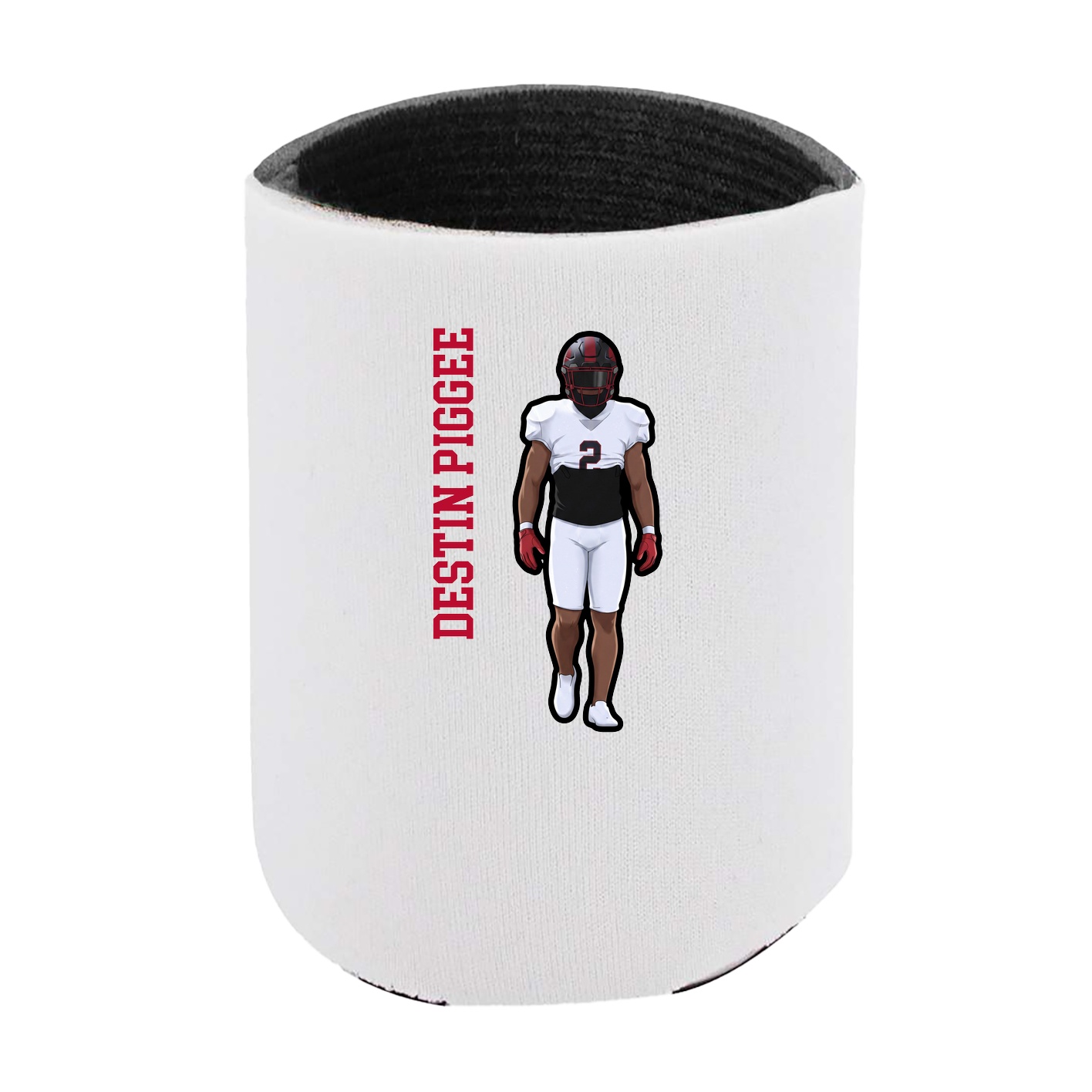 Can Holder — Name Vertical in White