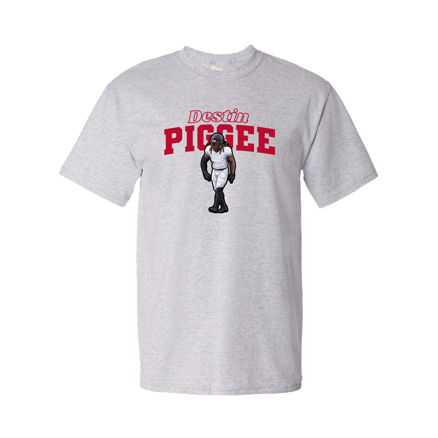 Youth Tee — Name Arch in Grey