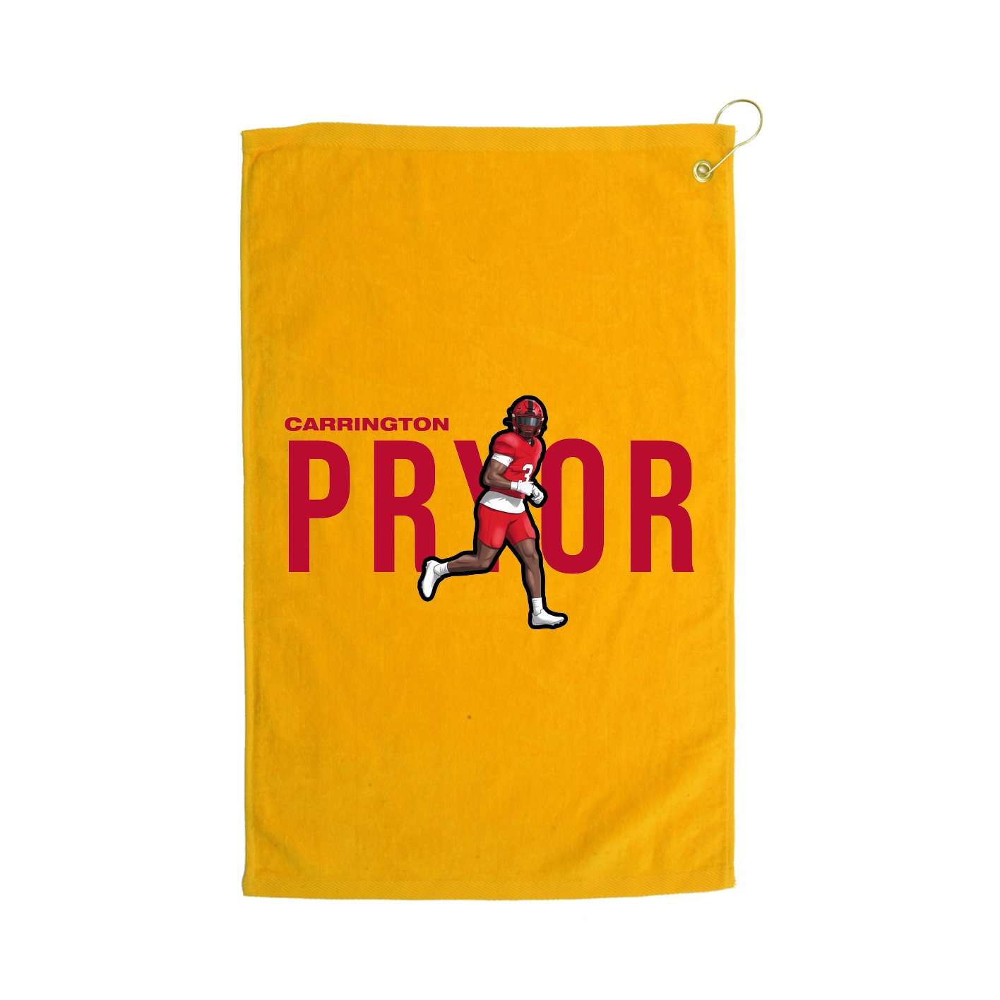 Golf Towel — Player Name in Gold