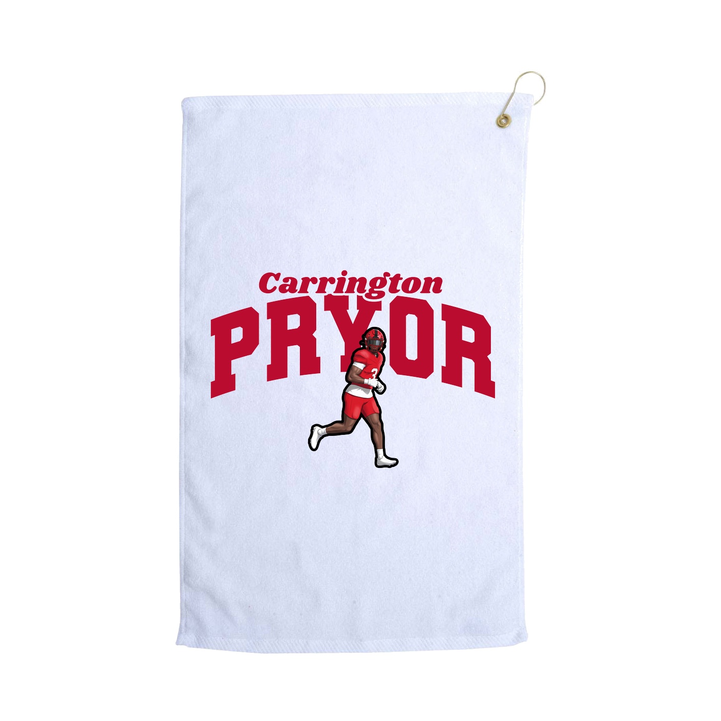 Golf Towel — Signature Arch in White