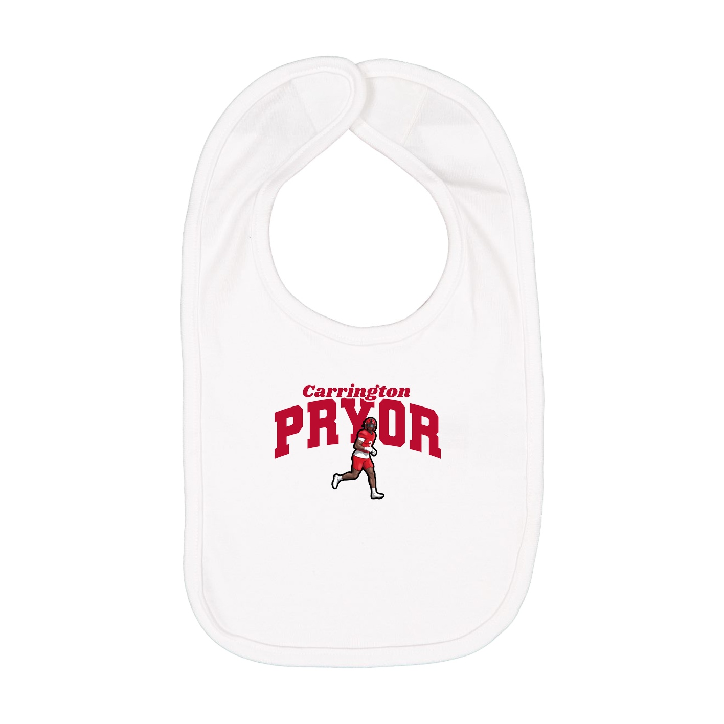 Infant Bib — Signature Arch in White