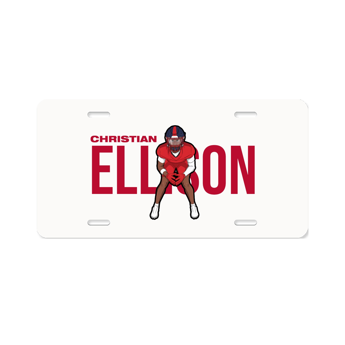 License Plate — Player Name in Classic