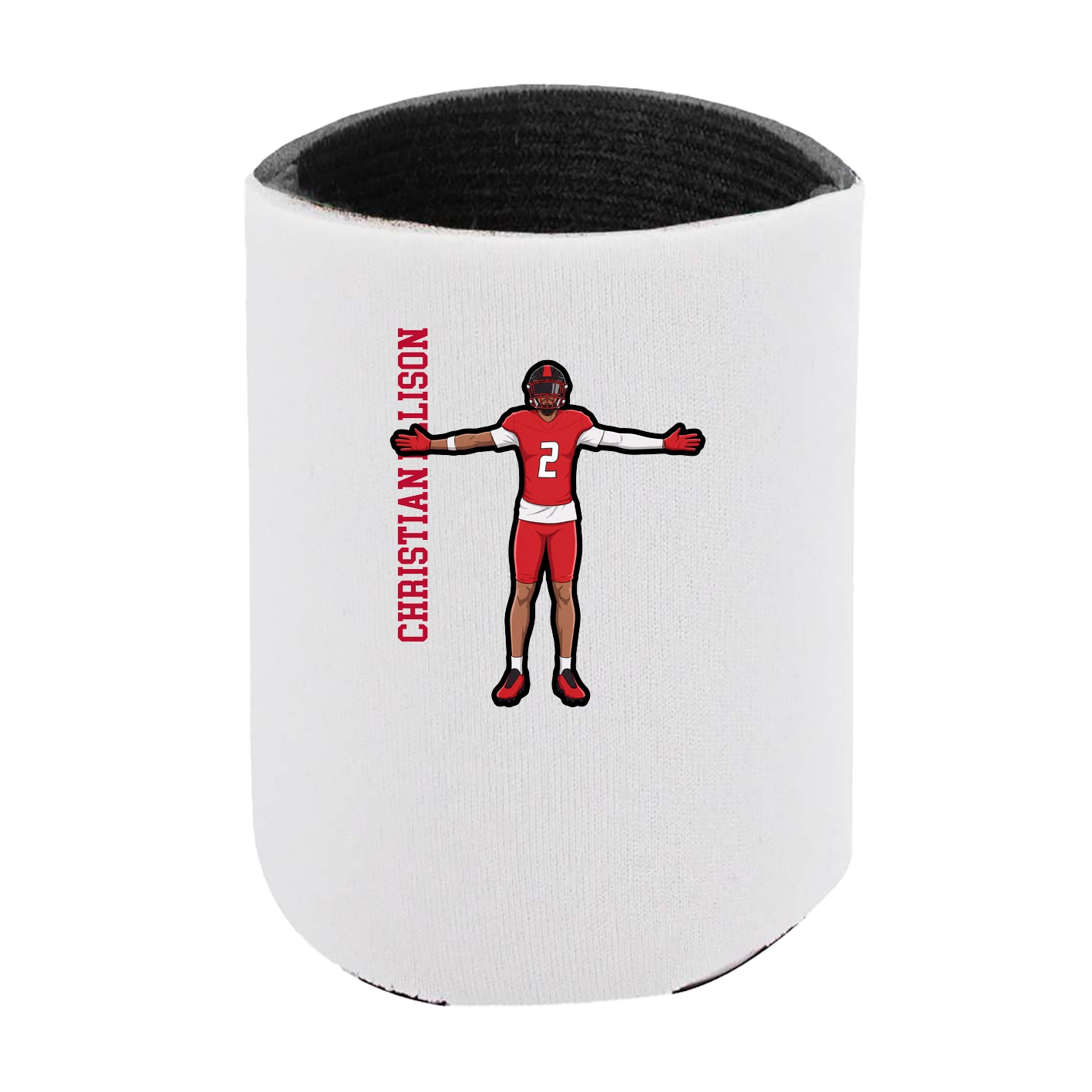 Can Holder — Name Vertical in White