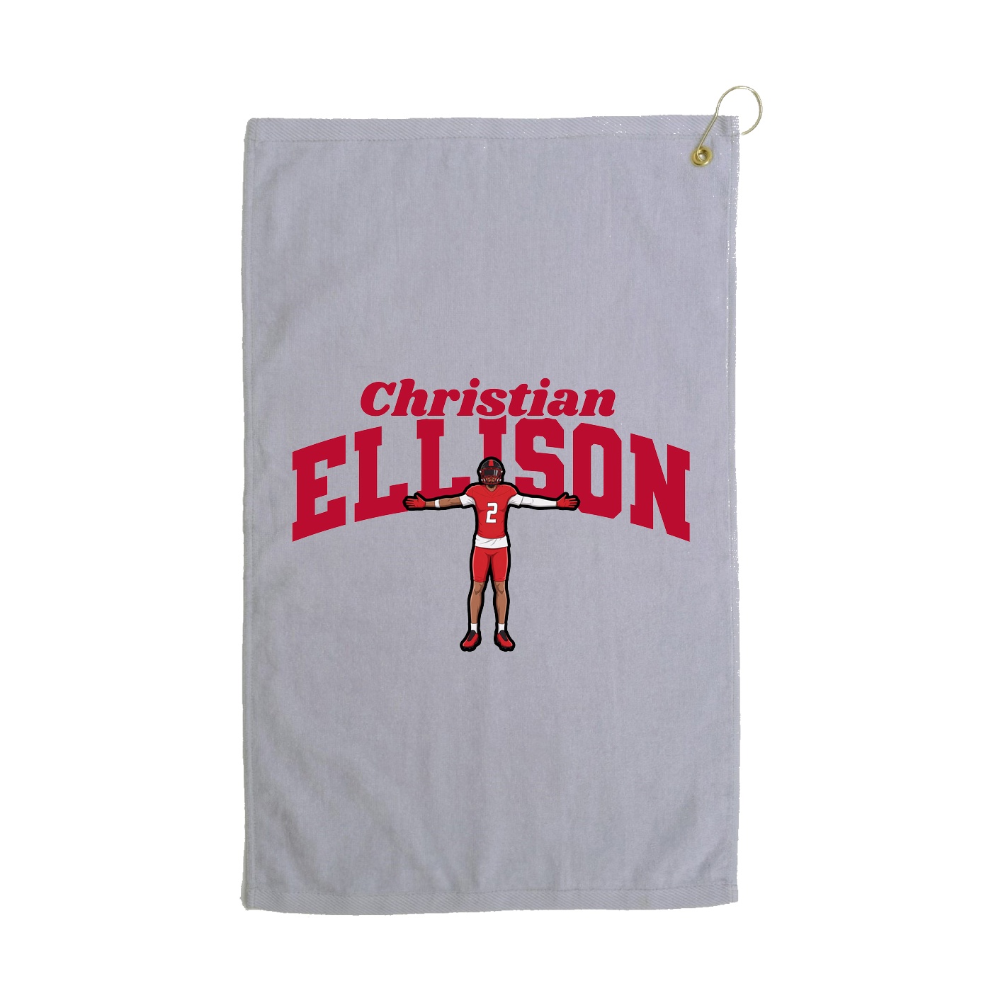Golf Towel — Signature Arch in Grey