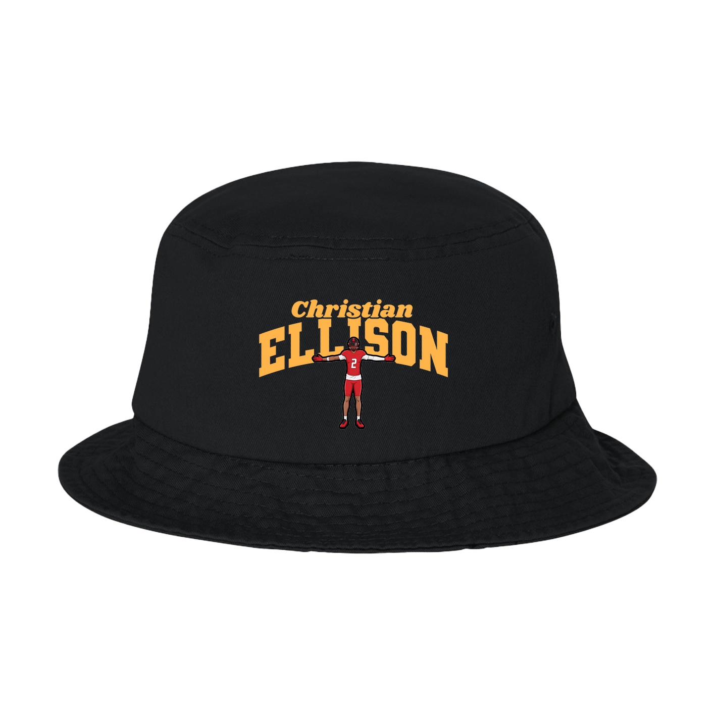Bucket Cap — Signature Arch in Black
