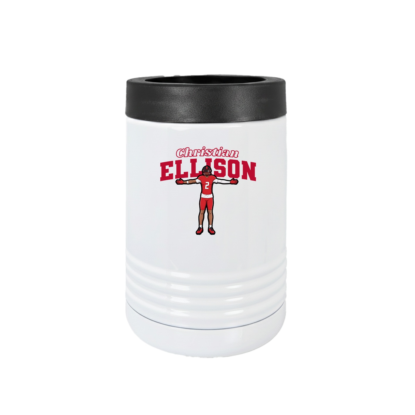 Beverage Holder — Name Arch in White
