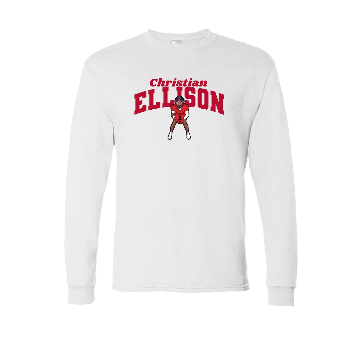 Long Sleeve Tee — Signature Arch in White