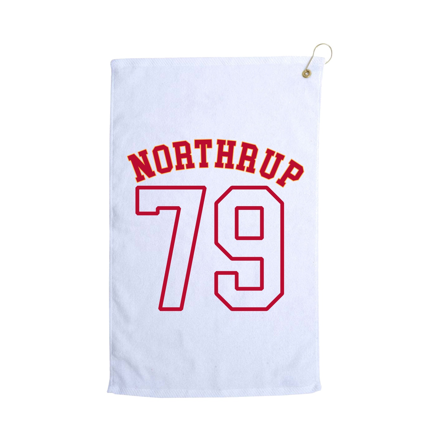 Golf Towel — Shirsey Arch in White