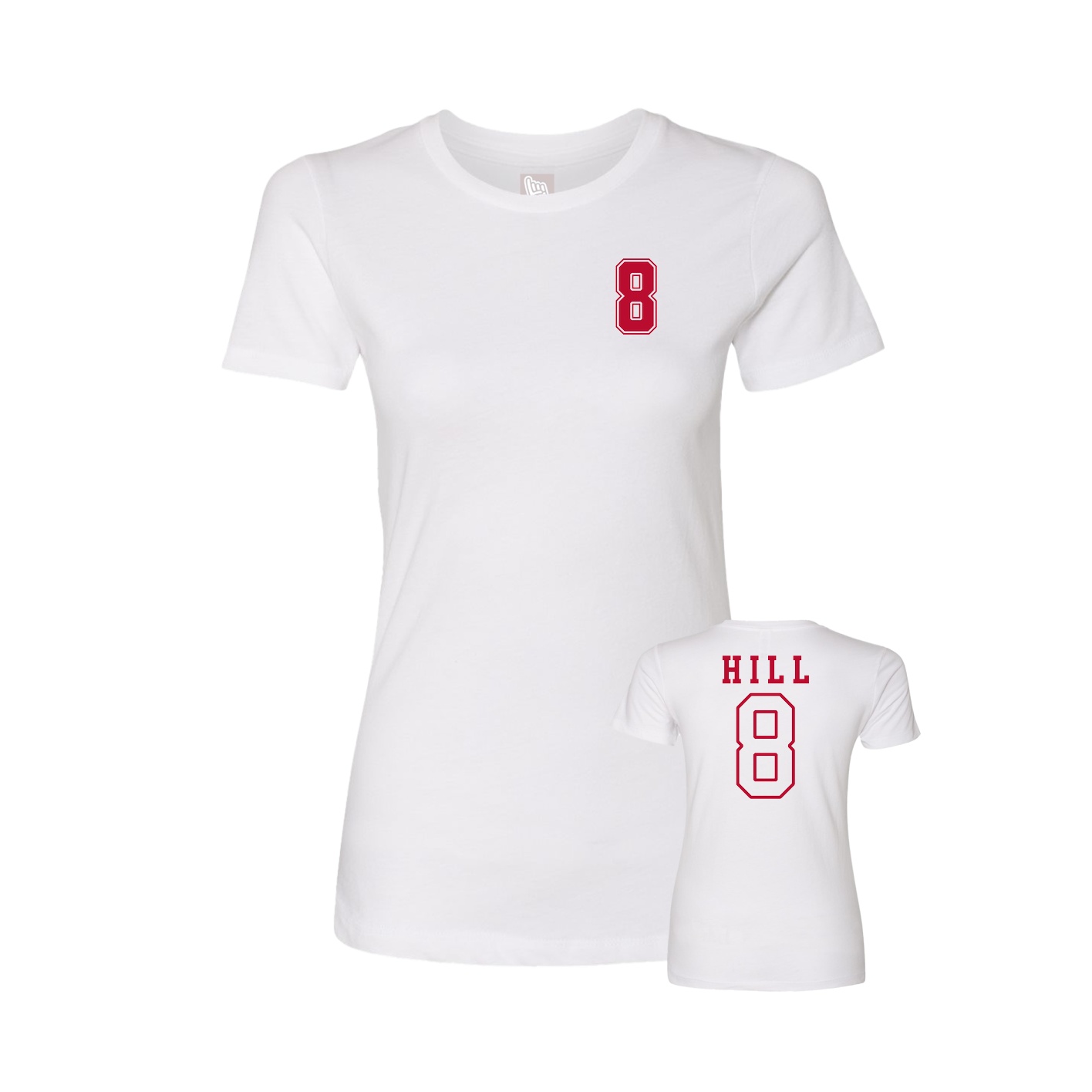 Womens Tee — Chest Back in White