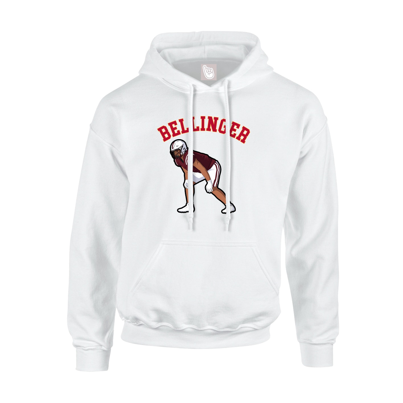 Youth Hoodie — Shirsey Arch in White