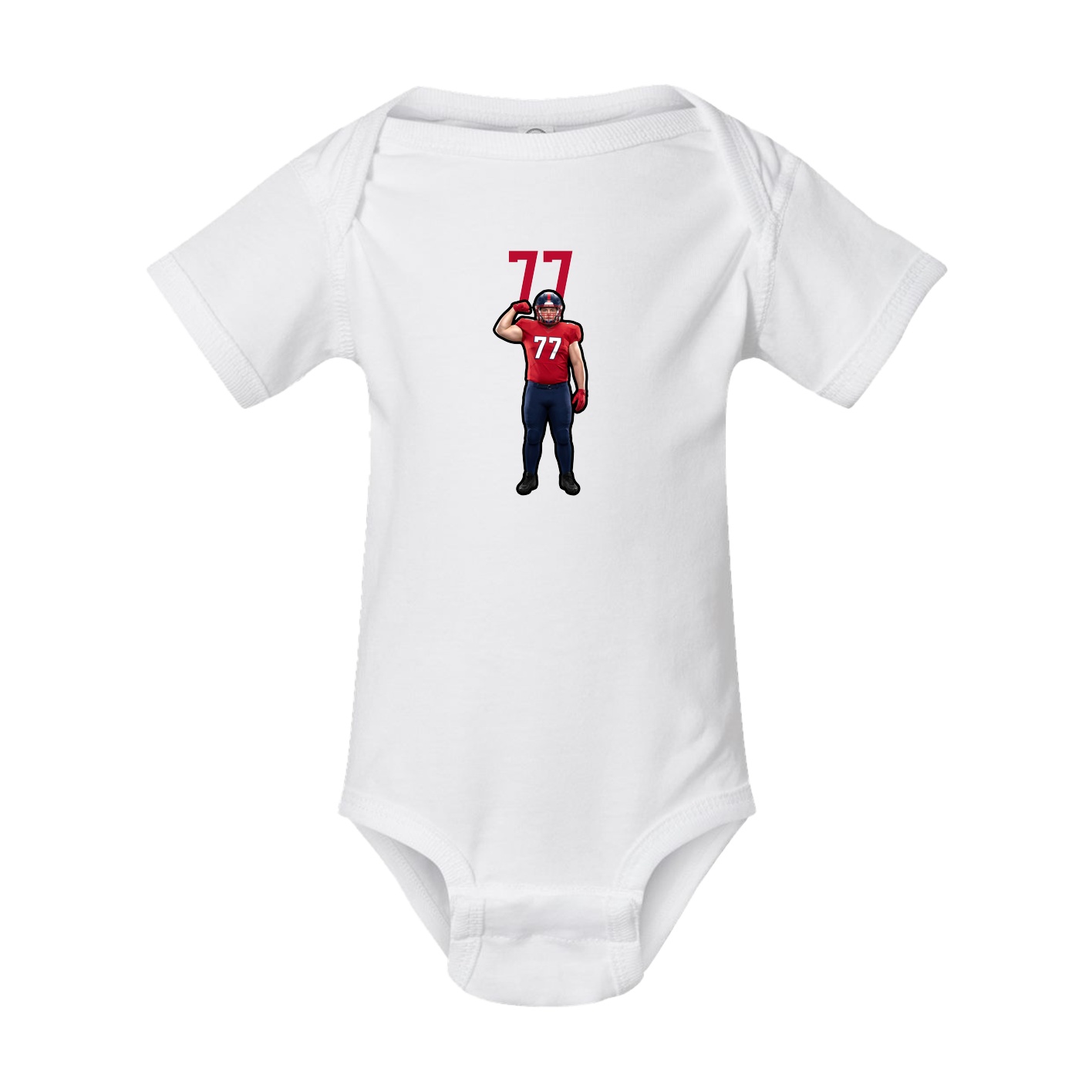 Baby Onesie — Number Top in White