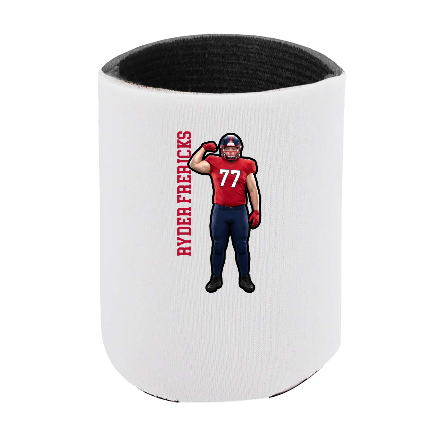 Can Holder — Name Vertical in White
