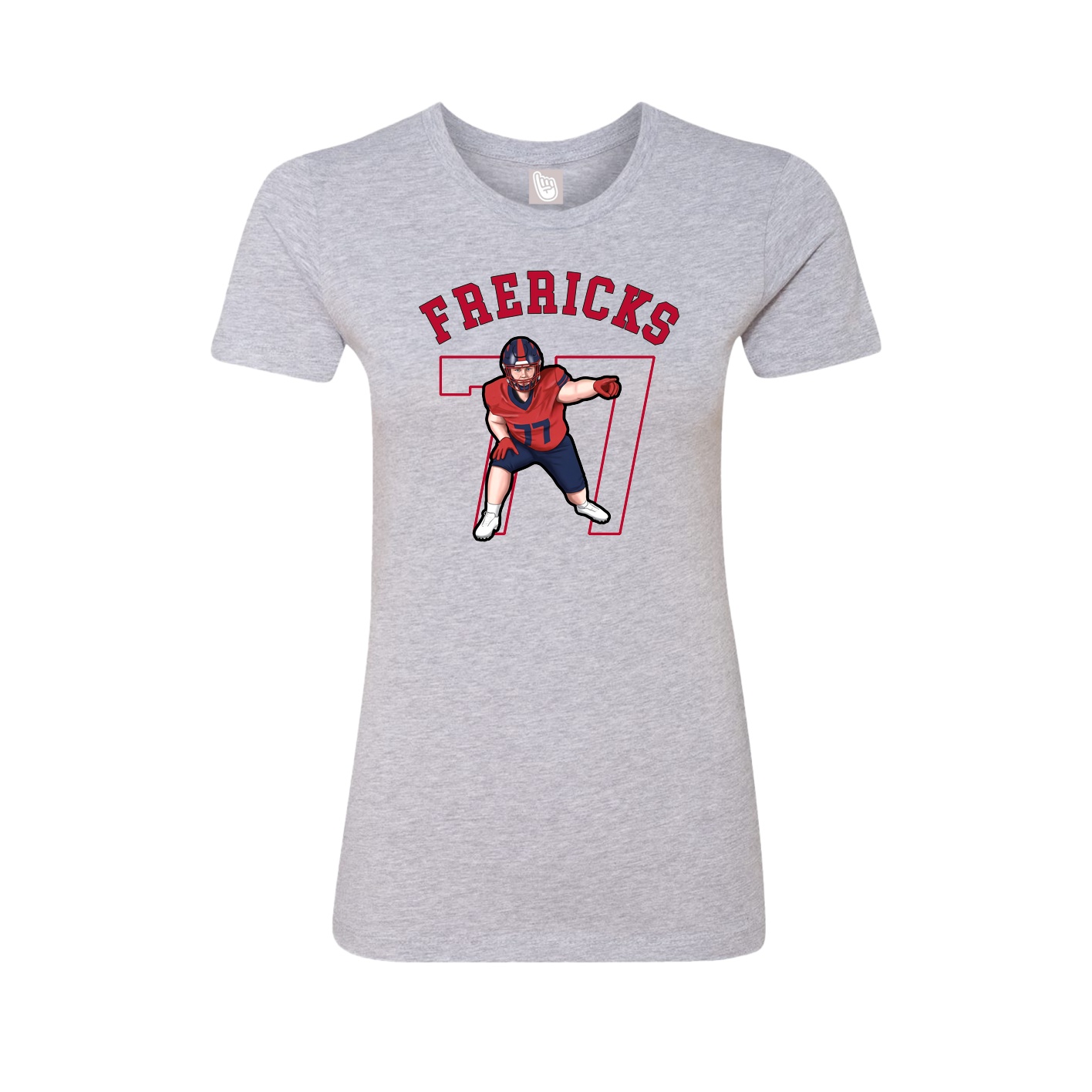 Fitted Women's Tee — Shirsey Arch in Grey