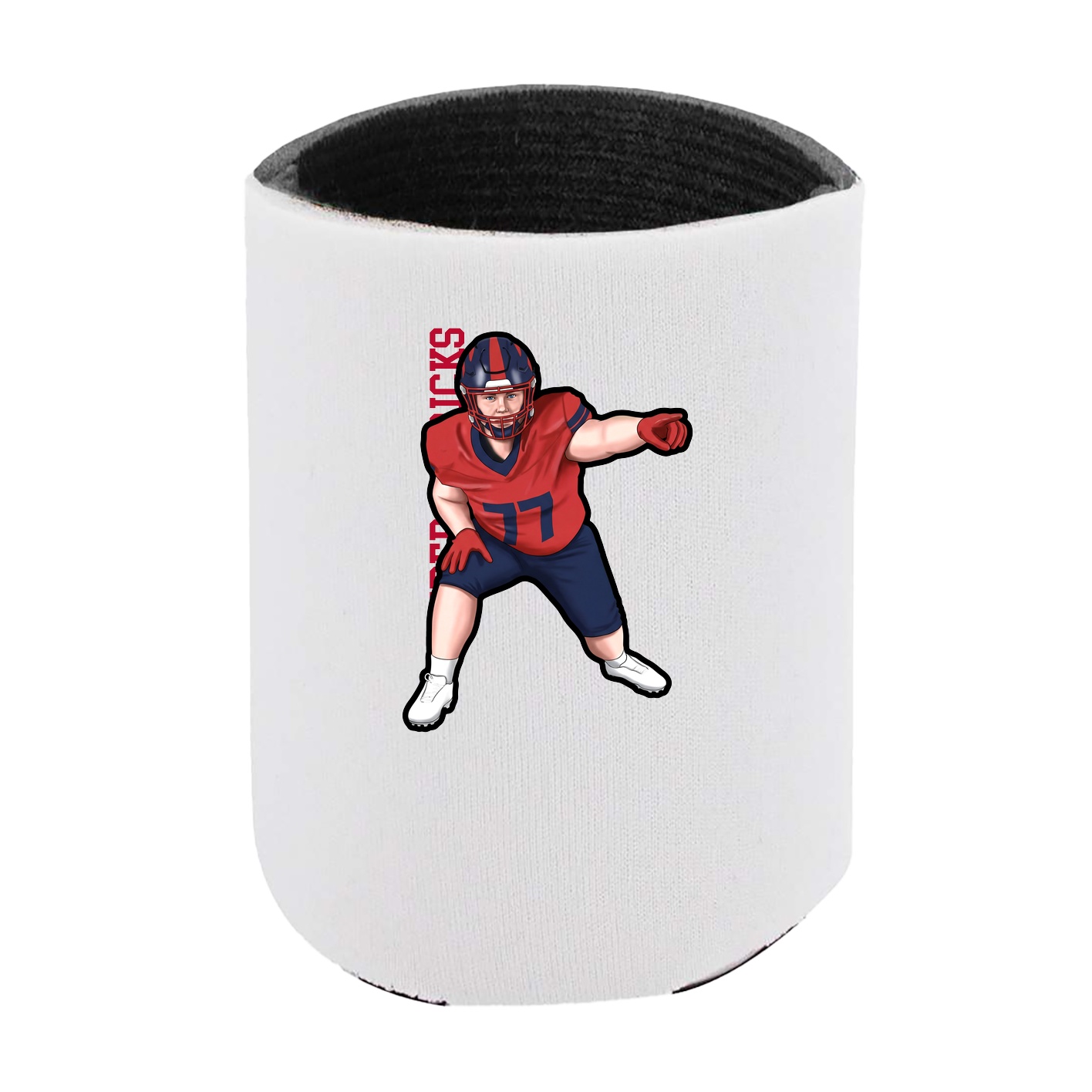 Can Holder — Name Vertical in White