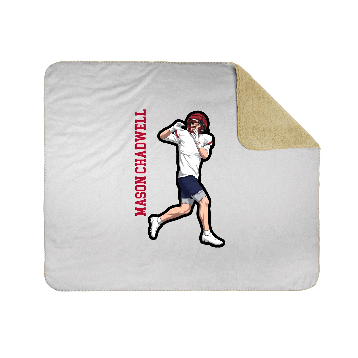 50x60 Sherpa Lined Throw Blanket