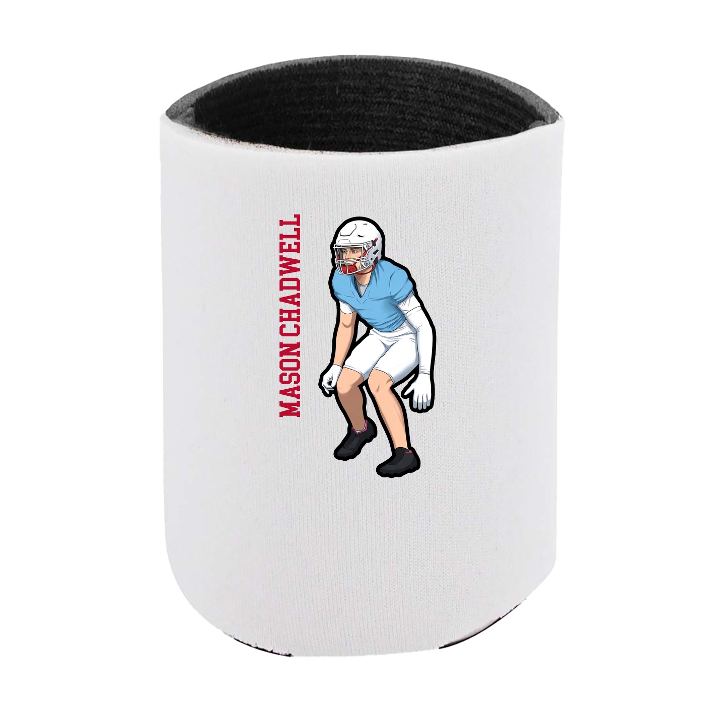 Can Holder — Name Vertical in White