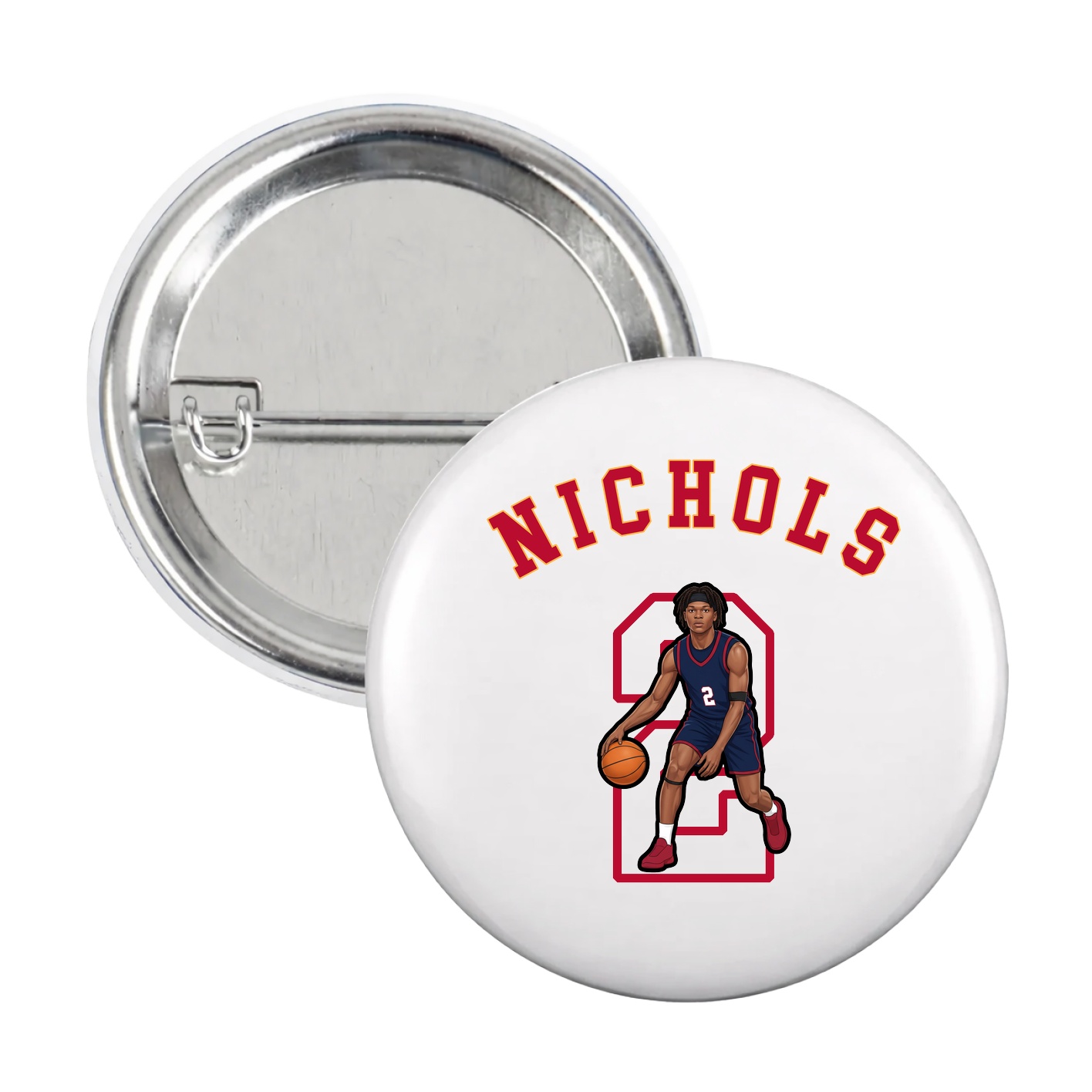 Game Day Button — Shirsey Arch in White