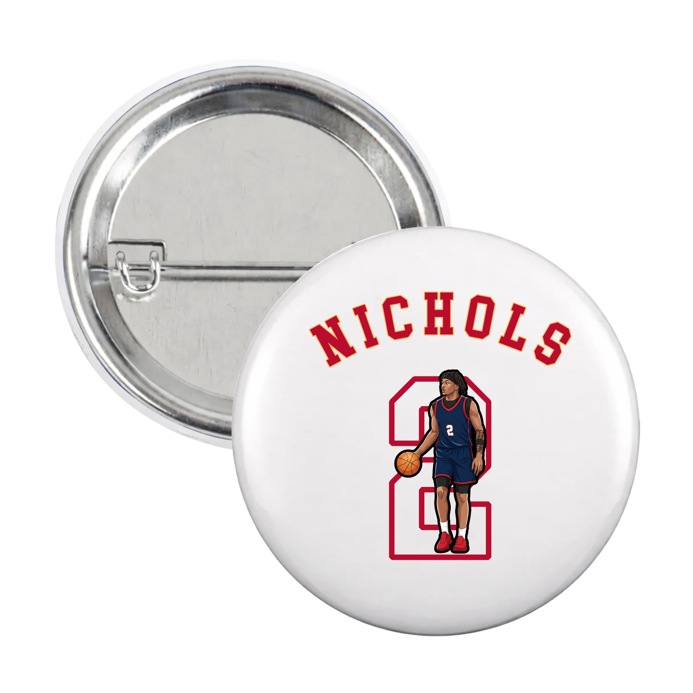 Game Day Button — Shirsey Arch in White