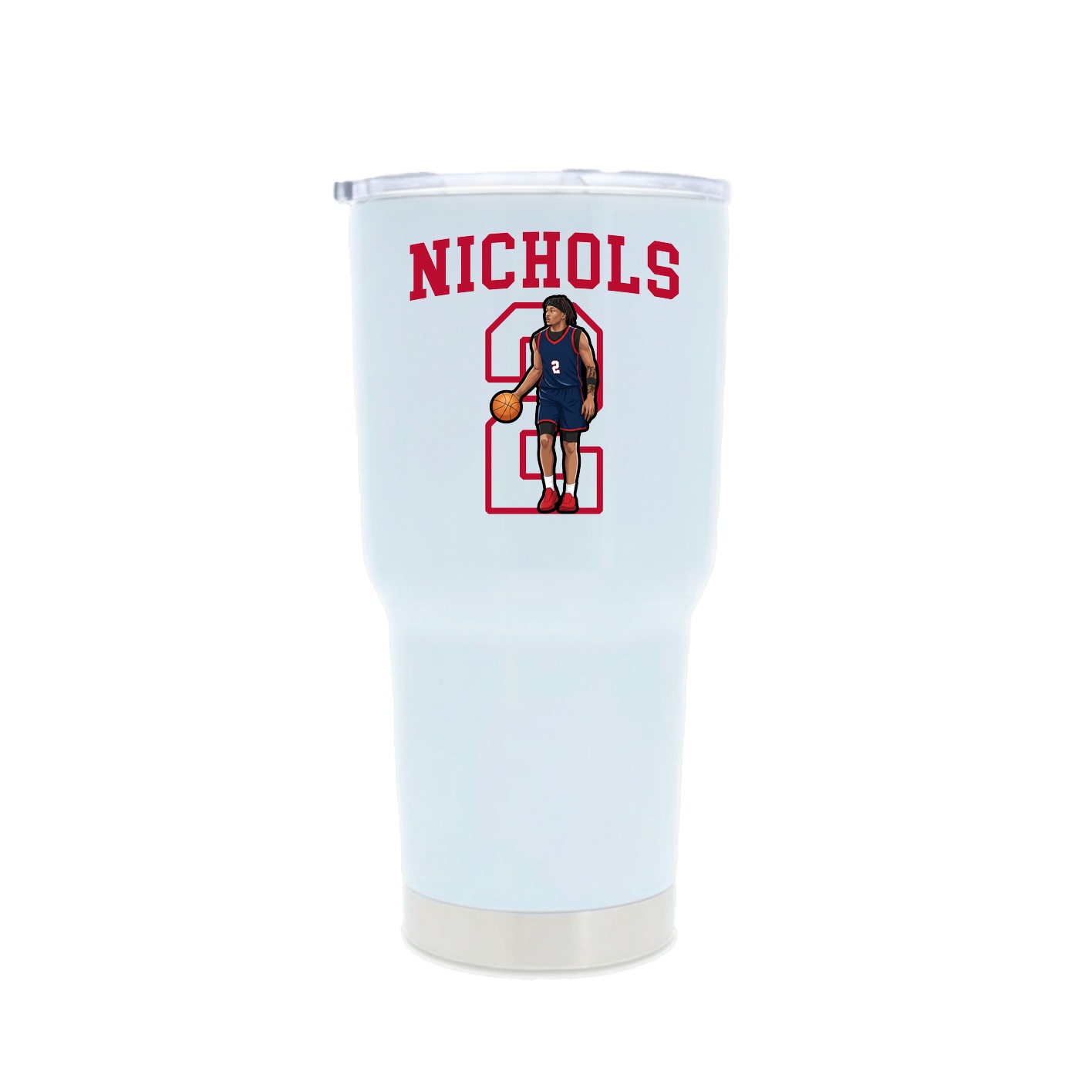 30oz Stainless Steel Tumbler — Shirsey in White